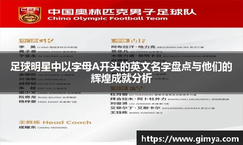 足球明星中以字母A开头的英文名字盘点与他们的辉煌成就分析